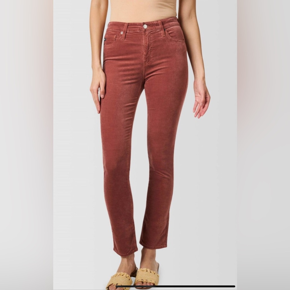 AG Jeans Mari Stretch Straight Leg Jean in Spiced Maple size 25